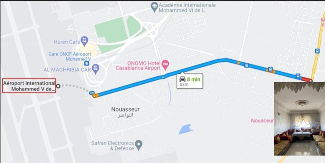 Adorable Apartamento A 8 Min Del Aeropuerto De Casablanca,Wifi Ultra Rapido Y Parking Gratis Derroua エクステリア 写真