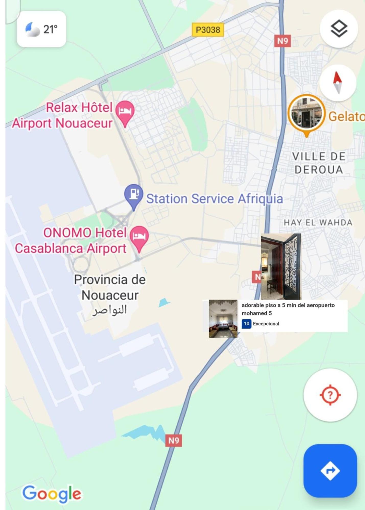 Adorable Apartamento A 8 Min Del Aeropuerto De Casablanca,Wifi Ultra Rapido Y Parking Gratis Derroua エクステリア 写真